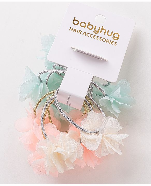 Babyhug Free Size Rubber Band Pack of 10 - Multicolor