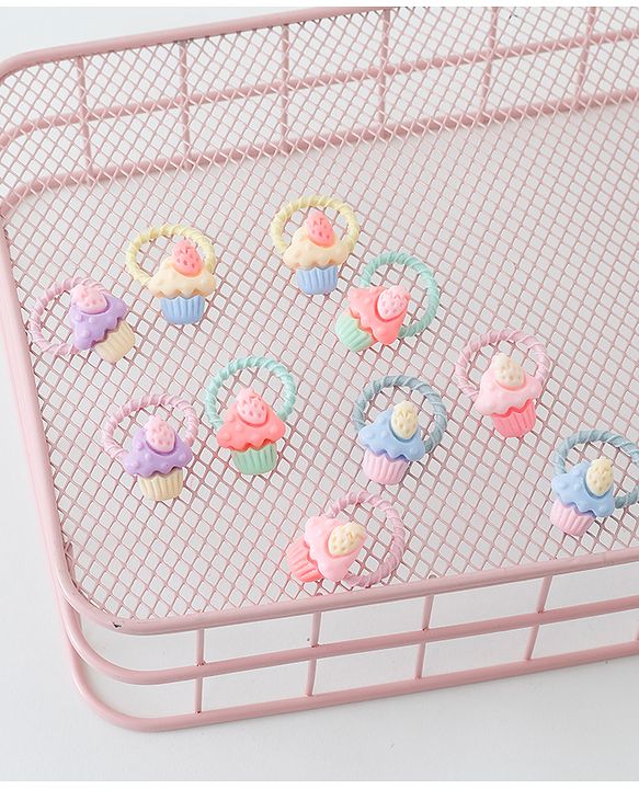 Babyhug Rubber Bands & Scrunchies Sets Pack of 10 - Multicolour