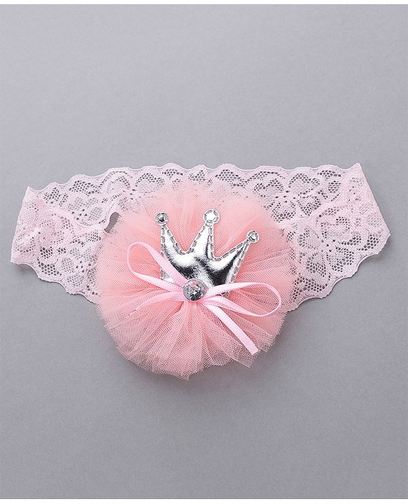 Babyhug Free Size Bow & Flower Headbands Pack of 3 - Pink