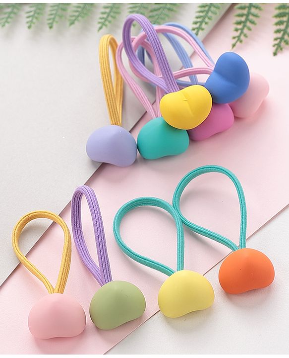 Babyhug Rubber Bands & Scrunchies Sets Pack of 10 - Multicolour