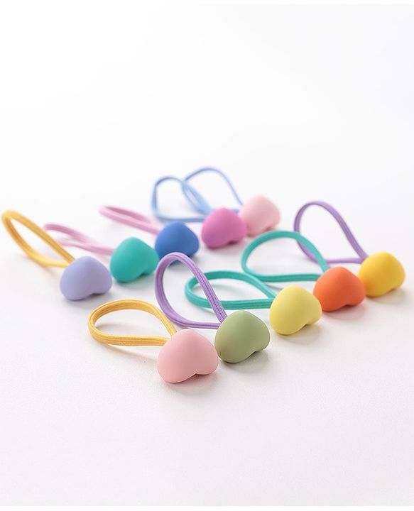 Babyhug Rubber Bands & Scrunchies Sets Pack of 10 - Multicolour