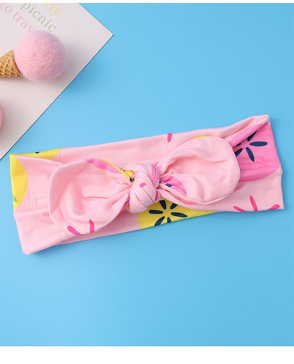 Babyhug Bow Appliques Headbands  Pack of 3 - Multicolor