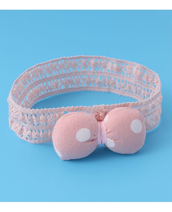 Babyhug Headbands with Bow Applique Pack of 2 - Multicolor