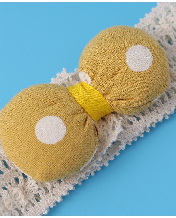 Babyhug Headbands with Bow Applique Pack of 2 - Multicolor