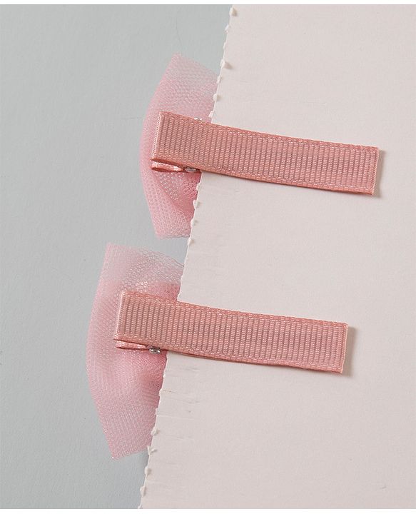 Babyhug Bow & Butterfly Clips Pack of 2 - Pink