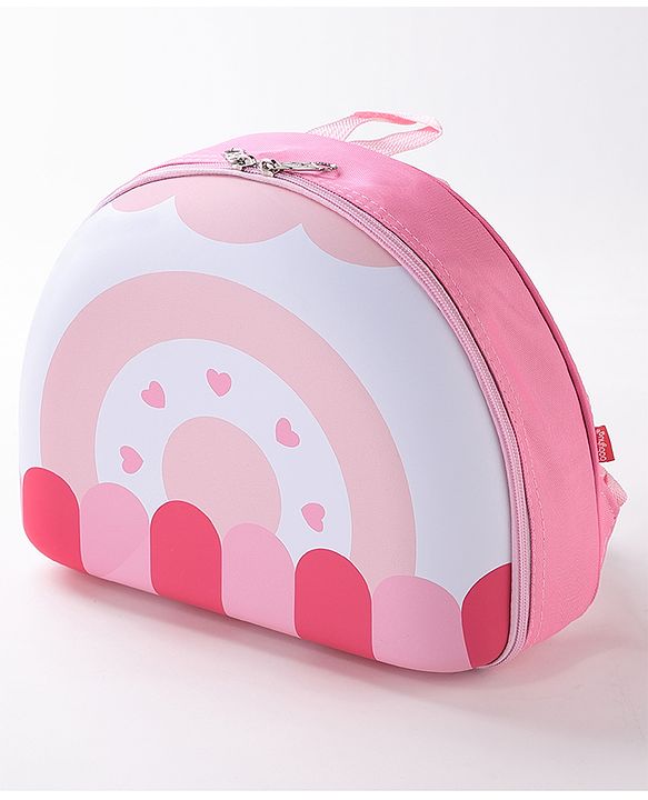 Babyhug Fashion Backpacks Heart Print - Multicolor