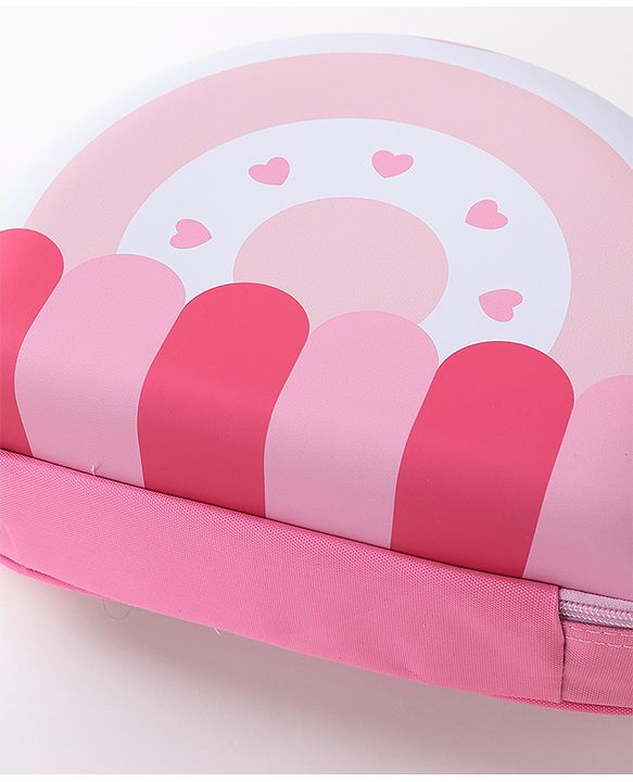 Babyhug Fashion Backpacks Heart Print - Multicolor