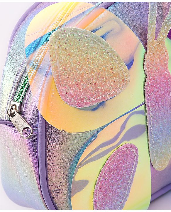 Babyhug Sling Bag With Butterfly Applique - Purple