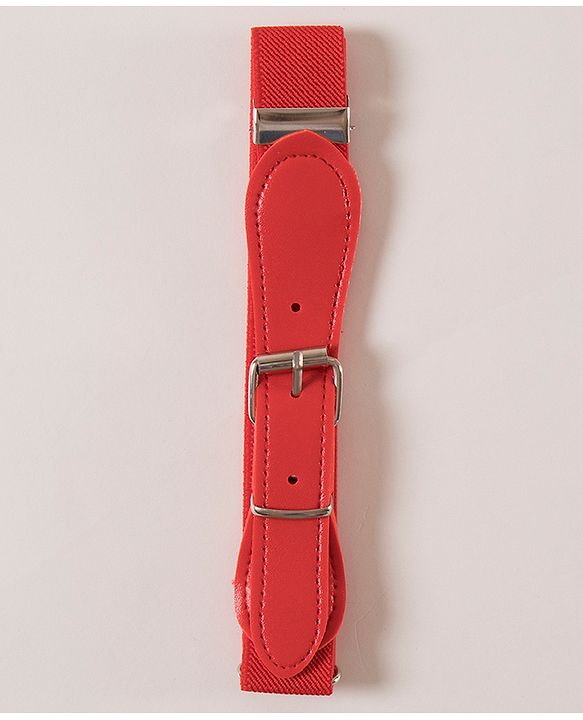 Babyhug Free Size Solid Colour Belt - Red