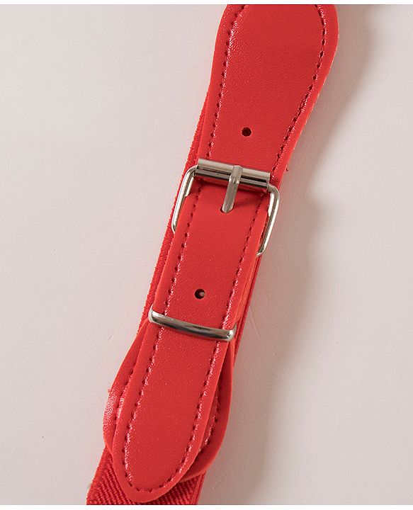 Babyhug Free Size Solid Colour Belt - Red