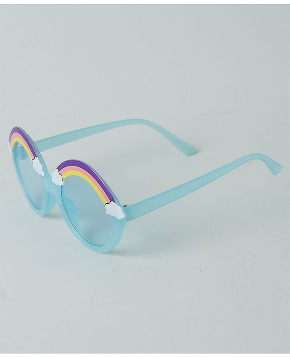 Babyhug Rainbow Shape Sunglasses -Light Green