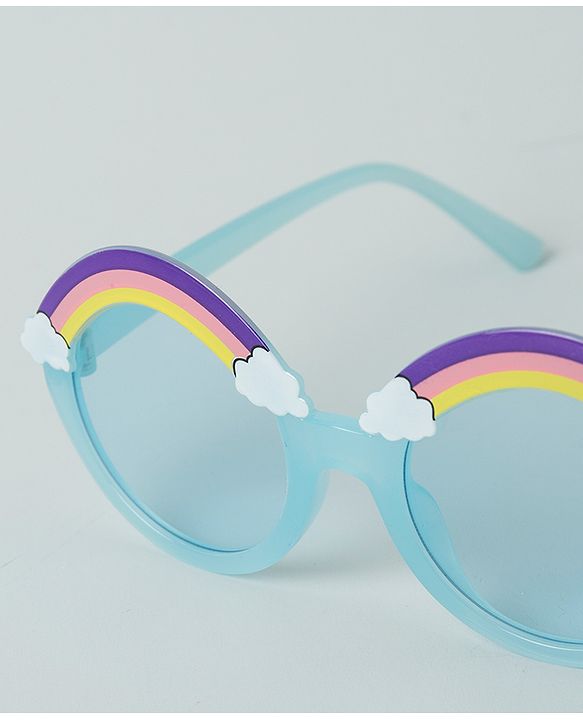 Babyhug Rainbow Shape Sunglasses -Light Green