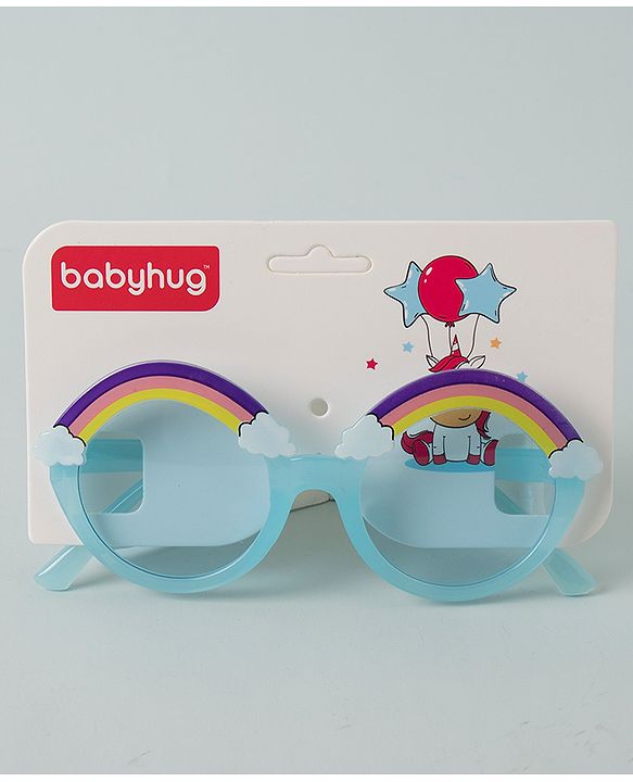 Babyhug Rainbow Shape Sunglasses -Light Green