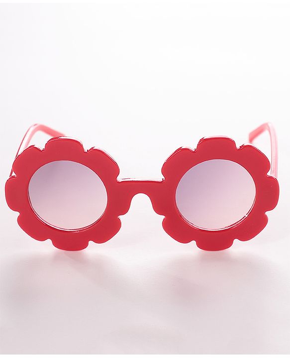 Babyhug Flower Shape Sunglasses -Red