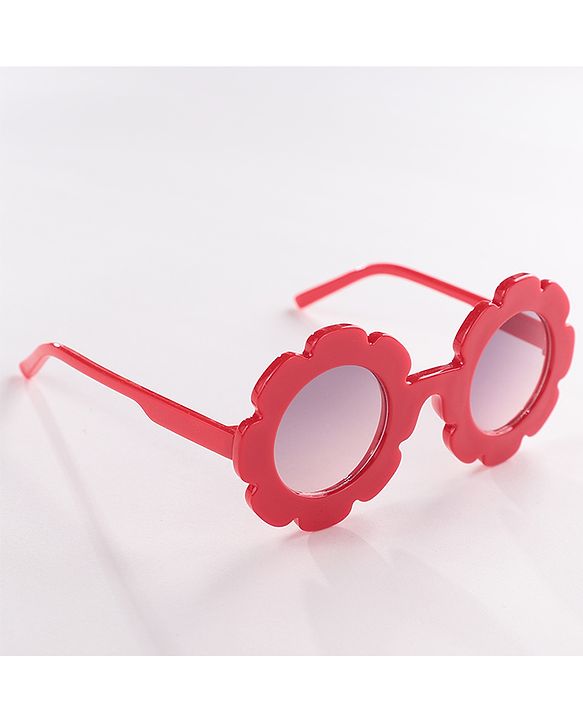 Babyhug Flower Shape Sunglasses -Red