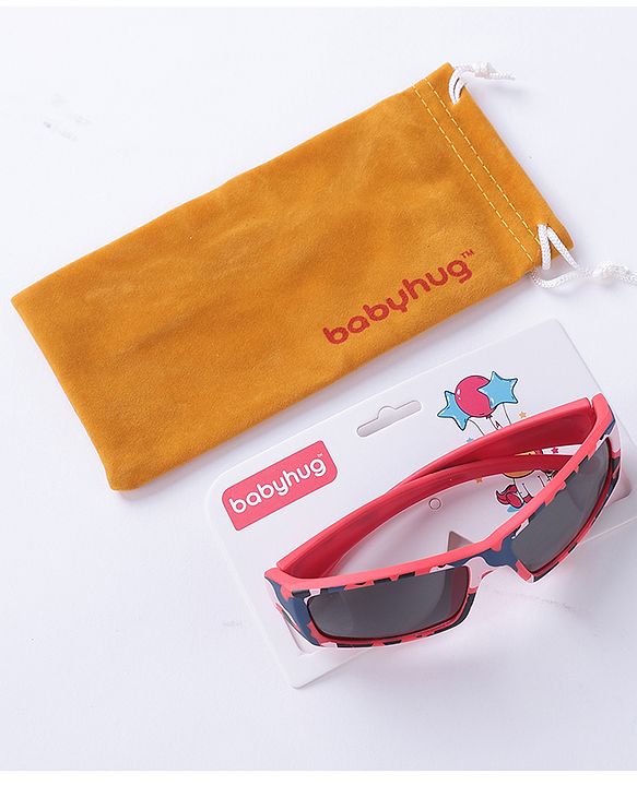 Babyhug Camouflage Print Sunglasses - Pink