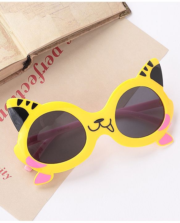 Babyhug Tiger Shape Sunglasses -Yellow