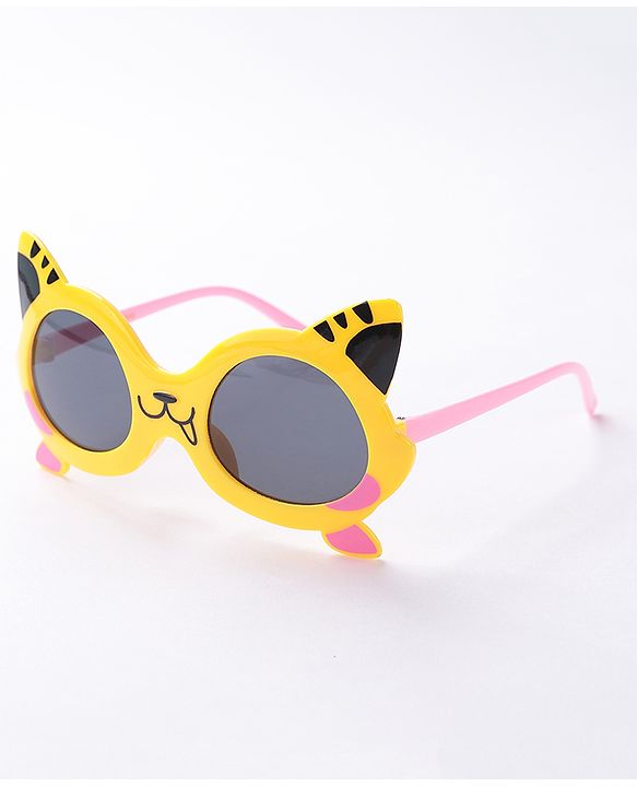 Babyhug Tiger Shape Sunglasses -Yellow