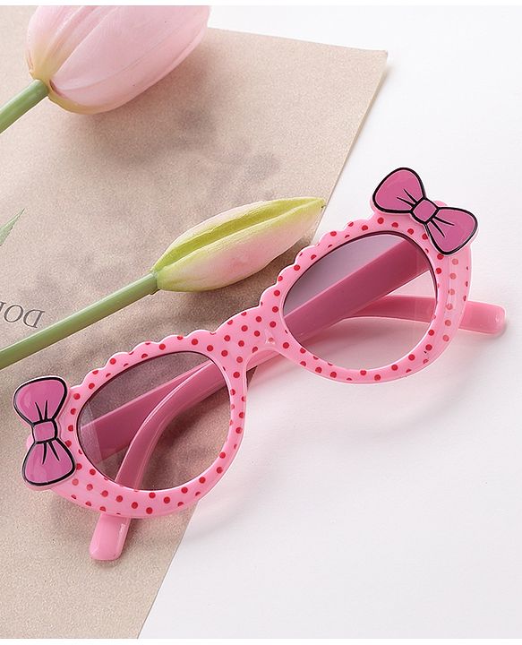 Babyhug Sunglasses with Bow Design -Pink