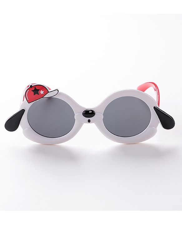 Babyhug Sunglasses with Cap Applique - White