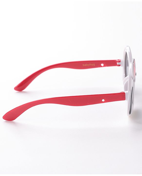 Babyhug Sunglasses with Cap Applique - White