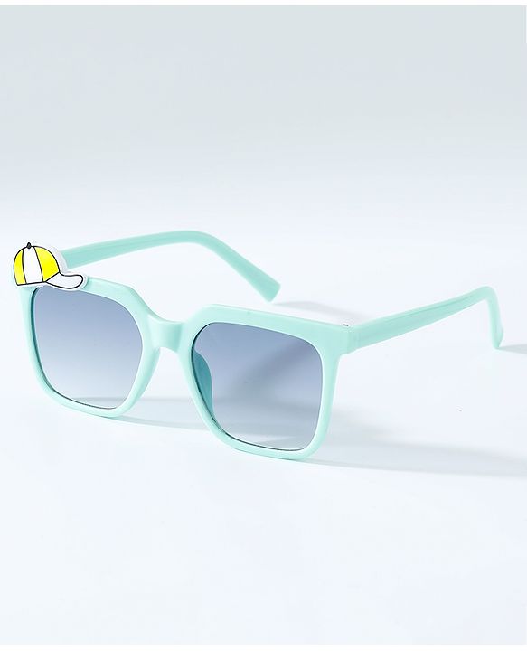 Babyhug Sunglasses with Cap Applique - Light Green