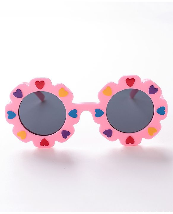 Babyhug Heart Designed Sunglasses - Pink