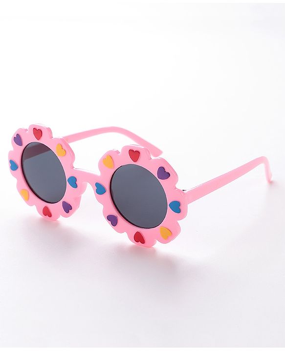 Babyhug Heart Designed Sunglasses - Pink