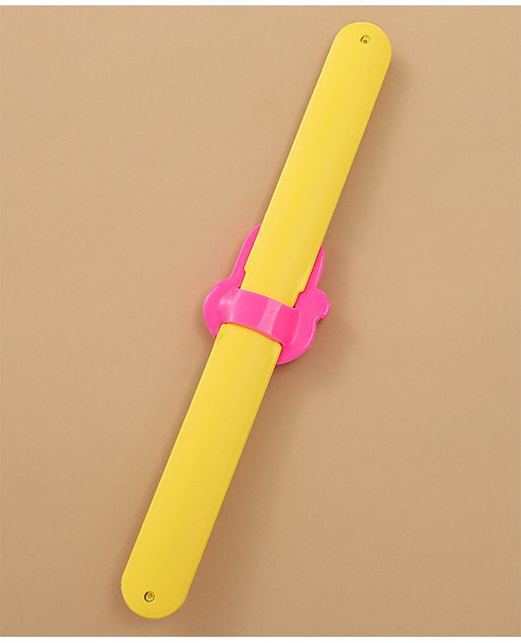 Babyhug Free Size Bunny Shaped Analog Watch - Yellow & Pink