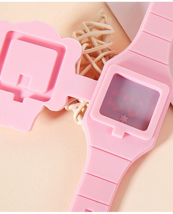 Babyhug Free Size Elephant Design  Digital Watch - Pink