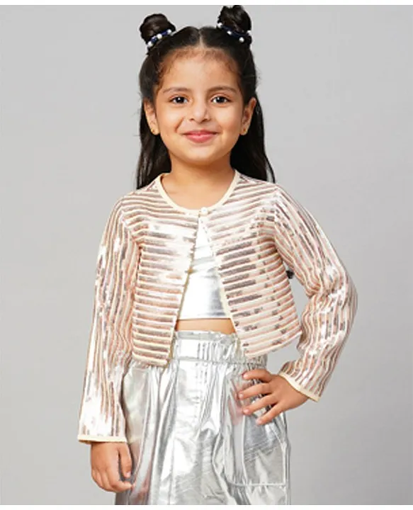 Kids Jackets Girls Boys Glitter Sequin Zipper Coat Birthday Christmas Jacket  | eBay