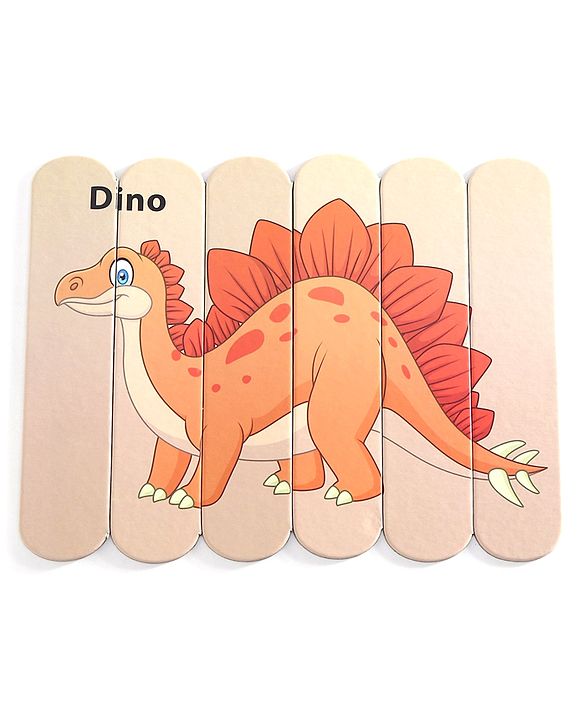Babyhug Unicorn,Space & Dino Theme 10 Stick Puzzle Set- 30 Sticks