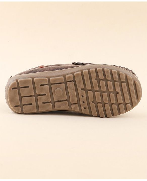 Cute Walk by Babyhug Slip On Formal Shoes - Dark Brown