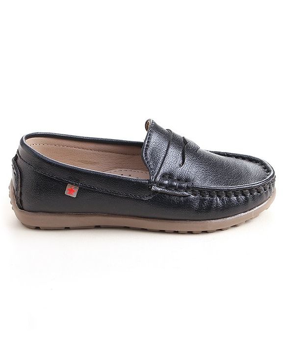 Cute Walk by Babyhug Slip On Formal Shoes - Black