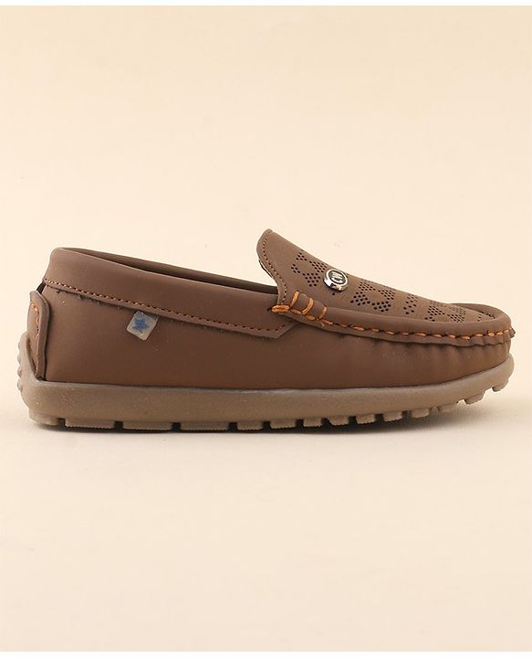 Cute Walk by Babyhug Slip On Formal Shoes - Brown