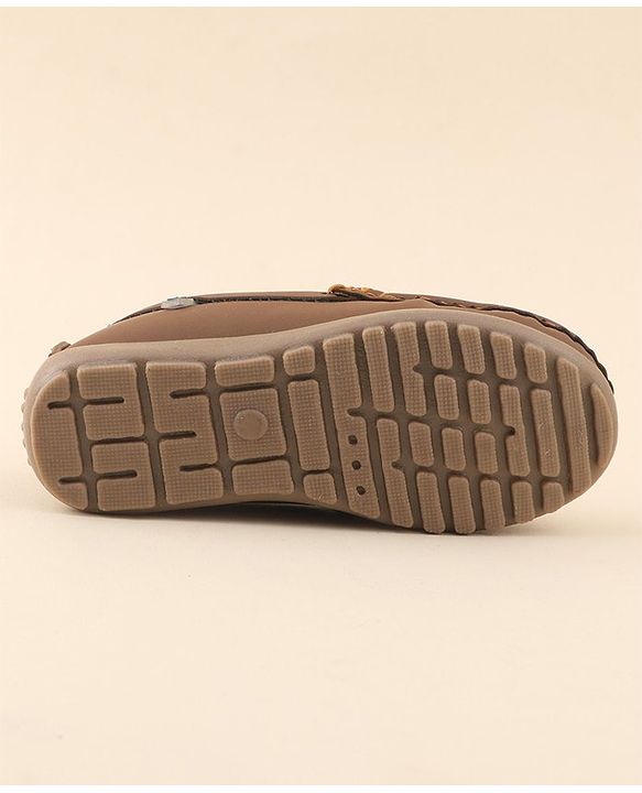 Cute Walk by Babyhug Slip On Formal Shoes - Brown