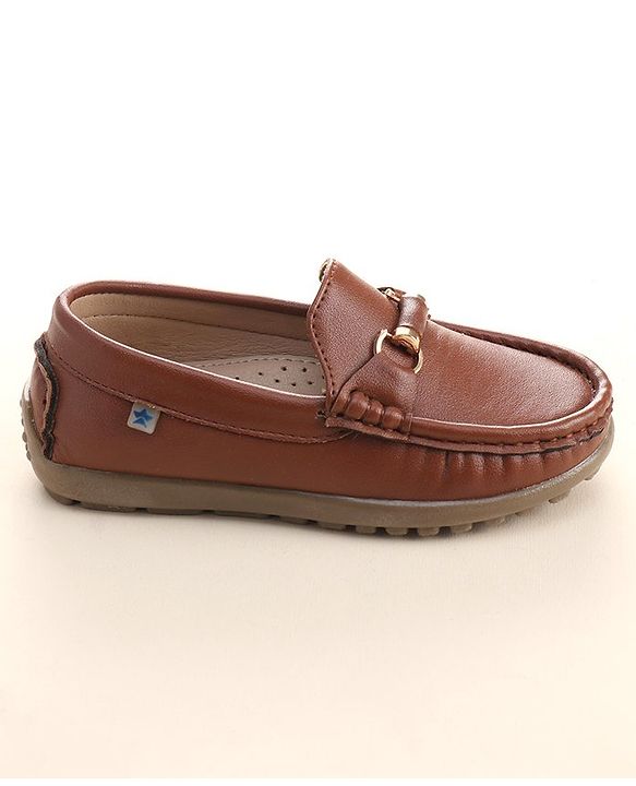Cute Walk by Babyhug Slip On Formal Shoes - Dark Brown
