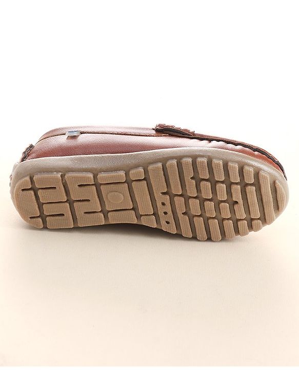 Cute Walk by Babyhug Slip On Formal Shoes - Dark Brown