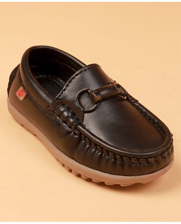 Cute Walk by Babyhug Slip On Formal Shoes - Dark Brown