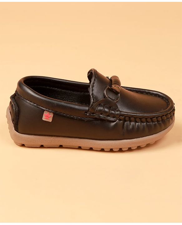 Cute Walk by Babyhug Slip On Formal Shoes - Dark Brown
