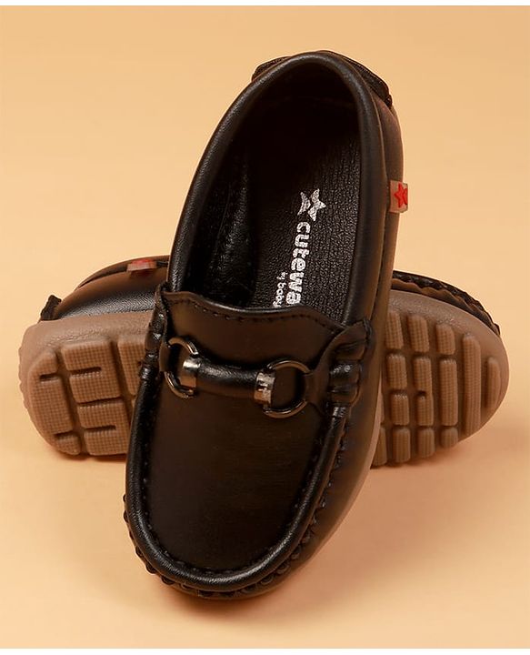 Cute Walk by Babyhug Slip On Formal Shoes -  Black