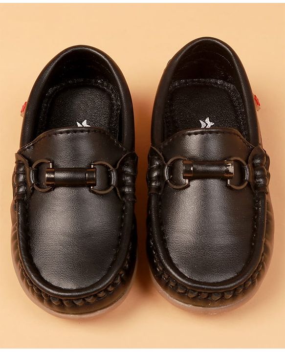 Cute Walk by Babyhug Slip On Formal Shoes -  Black