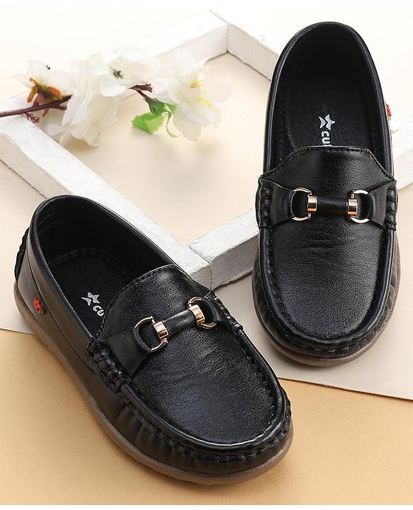 Cute Walk by Babyhug Slip On Formal Shoes -  Black