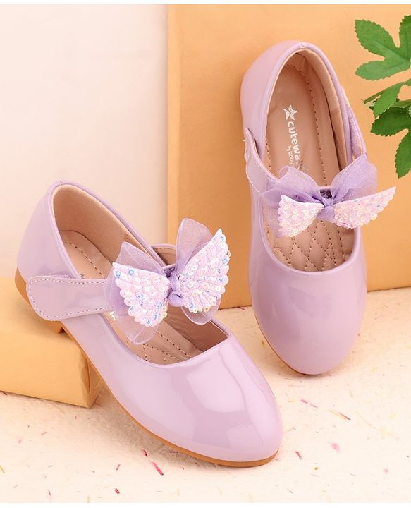 Cute Walk by Babyhug Ballerina with Velcro Closure  - Purple