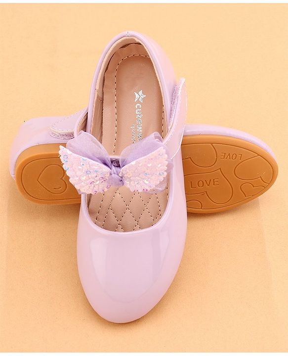 Cute Walk by Babyhug Ballerina with Velcro Closure  - Purple