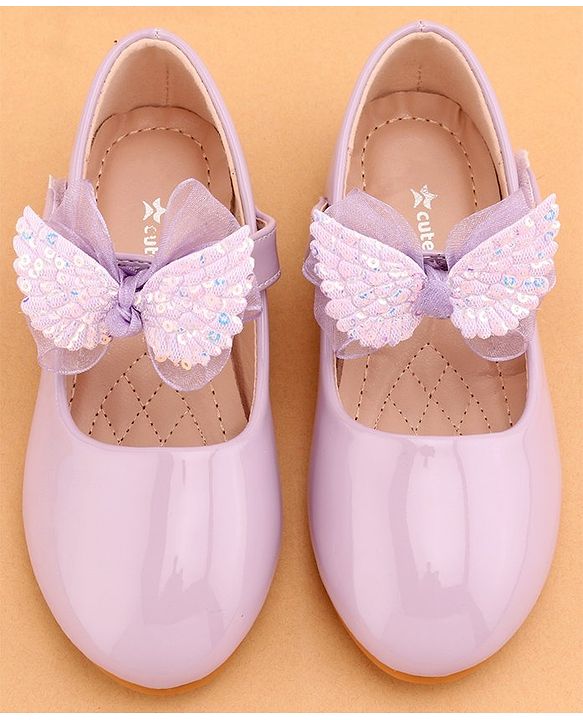 Cute Walk by Babyhug Ballerina with Velcro Closure  - Purple