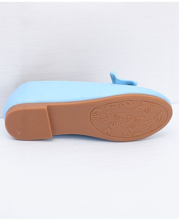 Pine Kids Slip On Ballerina With Bow Applique - Blue