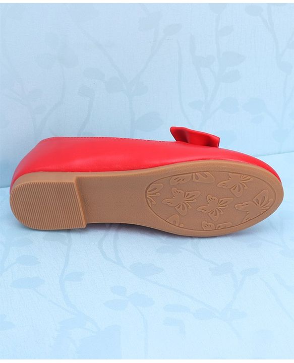 Pine Kids Slip On Ballerina With Bow Applique - Blue