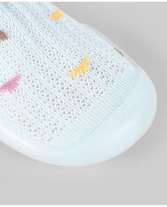 Cute Walk by Babyhug  Cable Knit Design Socks Shoe - Blue
