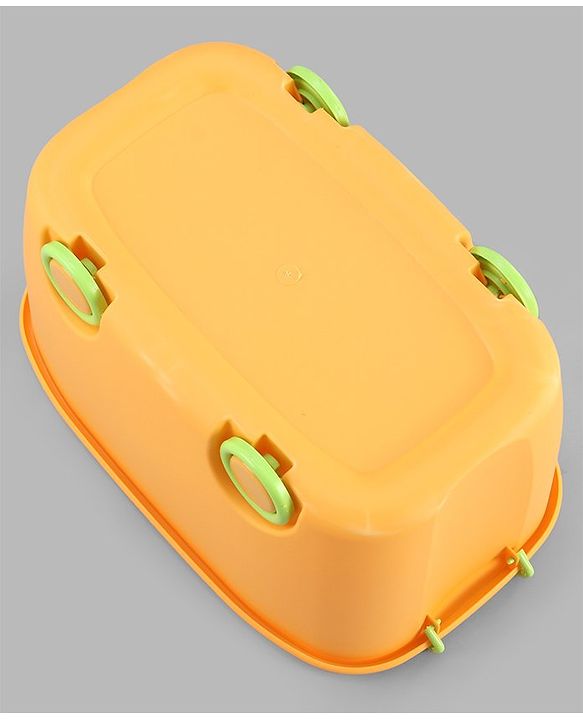 Babyhug Compact Multipurpose Storage Box with Wheels - Orange